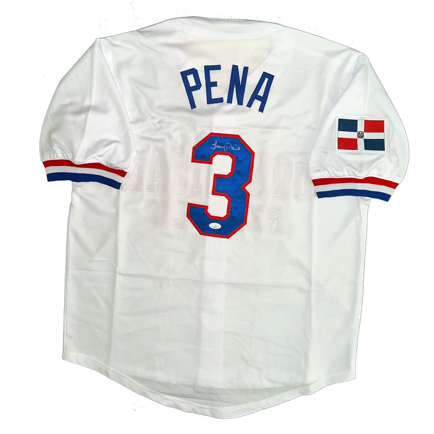 Jeremy Pena Autographed Custom WBC Dominican Republic Jersey JSA COA Astros