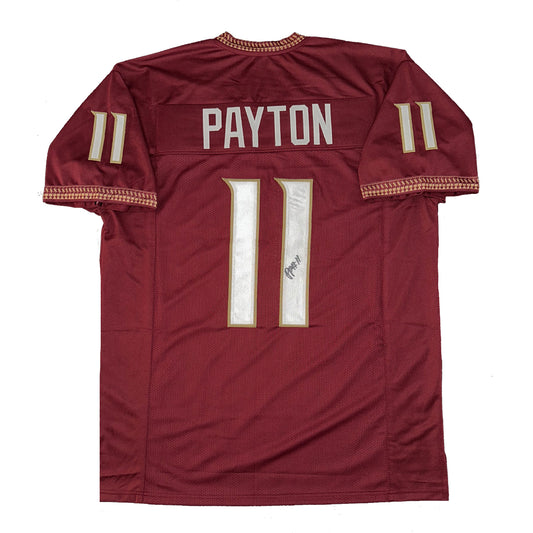 Patrick Payton Autographed Custom Florida State Seminoles Garnett Jersey