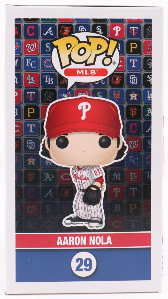 Aaron Nola Signed Phillies #29 Funko Pop! Vinyl Figure (Beckett)
