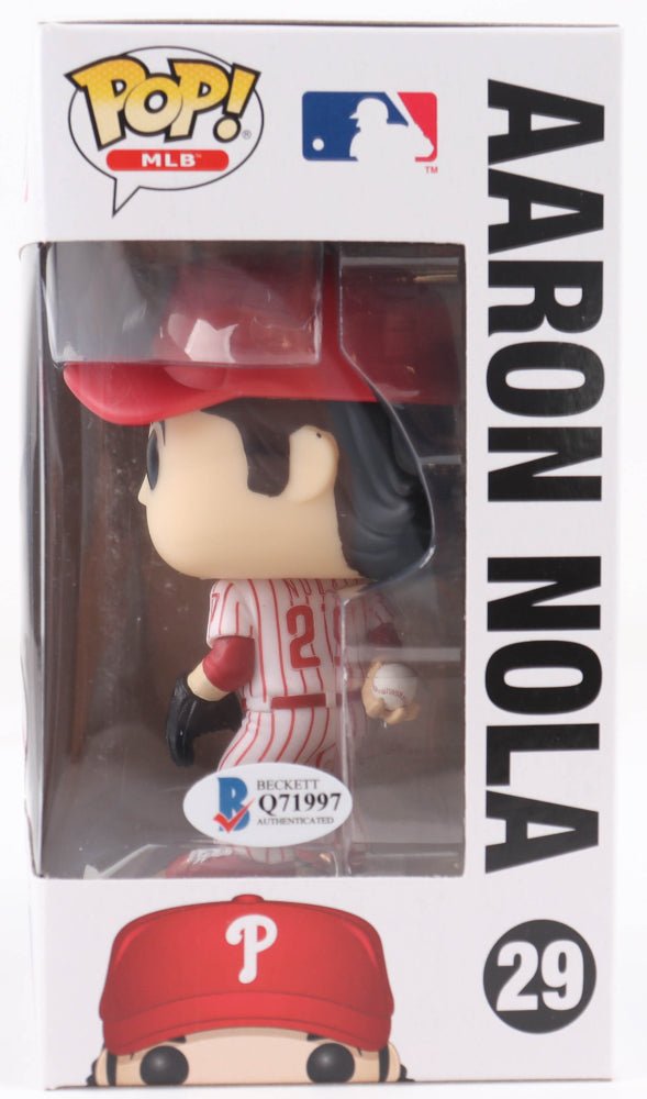 Aaron Nola Signed Phillies #29 Funko Pop! Vinyl Figure (Beckett)
