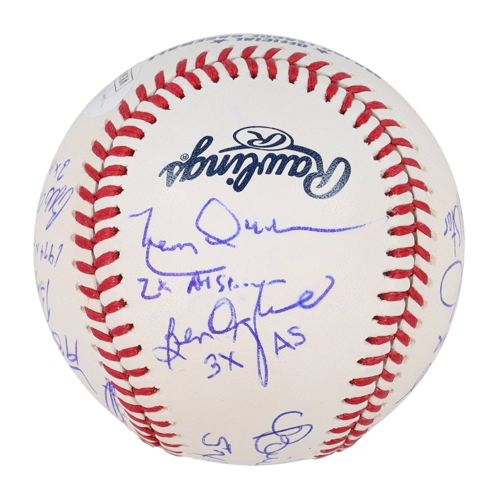 All-Star OML Baseball Signed By (10) With Bill Madlock, Benito Santiago, Doug Drabek, Jeff Burroughs With All-Star Inscriptions (JSA)