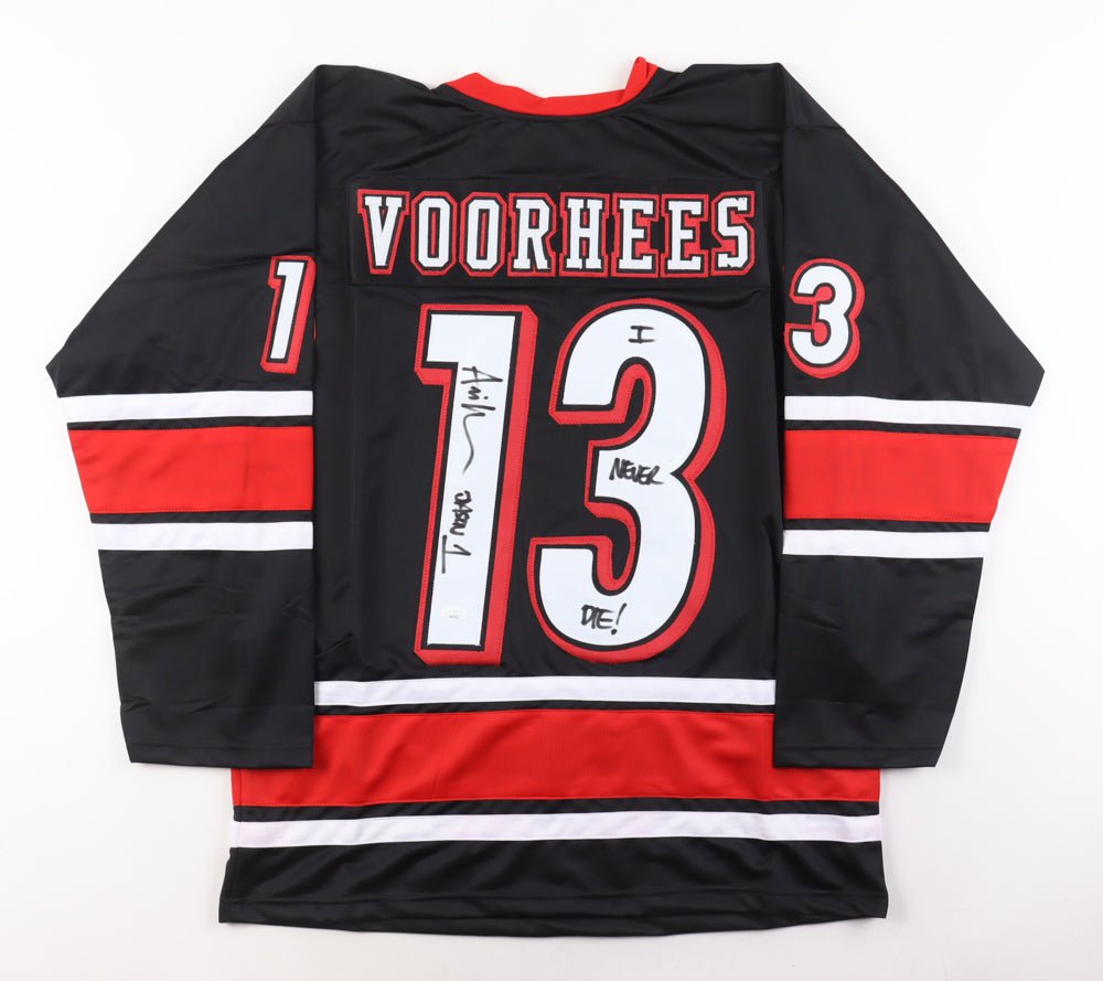 Ari Lehman Signed Jersey Inscribed "Jason 1" & "I Never Die!" (JSA)