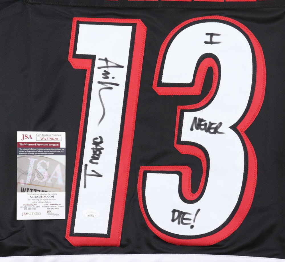 Ari Lehman Signed Jersey Inscribed "Jason 1" & "I Never Die!" (JSA)