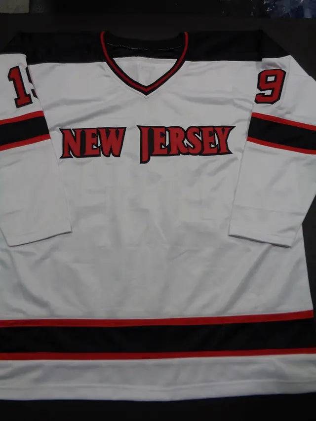 Bobby Carpenter New Jersey Devils Autographed & Inscribed Custom Hockey Style Jersey JSA W coa