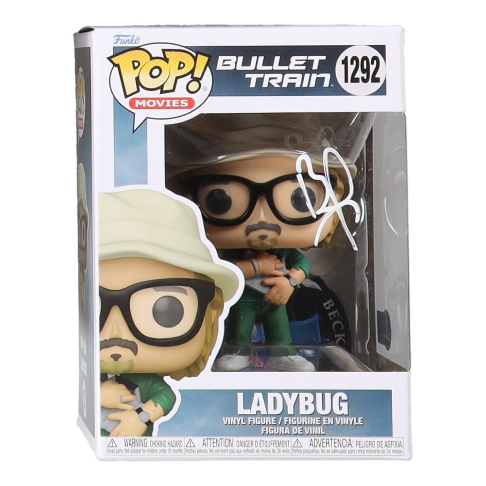 Brad Pitt Signed "Bullet Train" #1292 Ladybug Funko Pop! Vinyl Figure (Beckett)