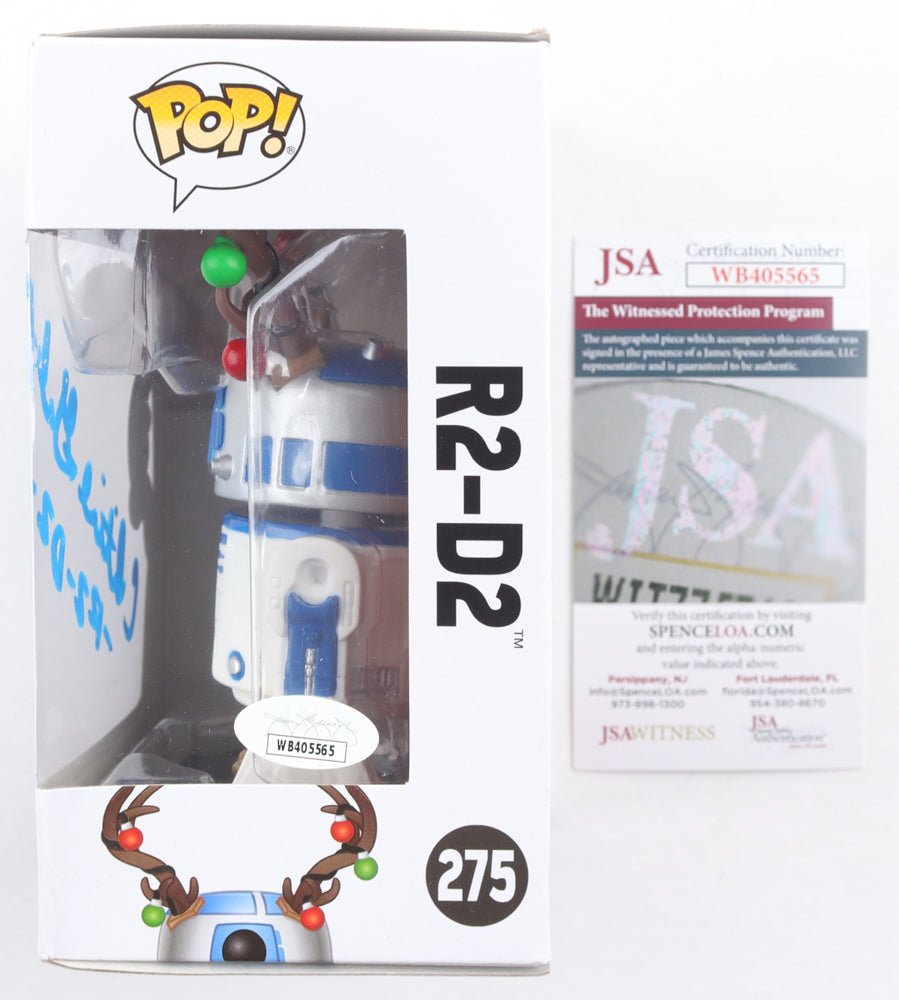 Christine Galey Signed "Star Wars" #275 R2-D2 Funko Pop! Bobble Head Vinyl Figure Inscribed "-R2-D2-" (JSA)