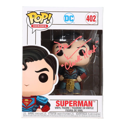 Dean Cain Signed "DC: Heroes" #402 Superman Funko Pop! Vinyl Figure Inscribed "Clark Kent" (JSA)