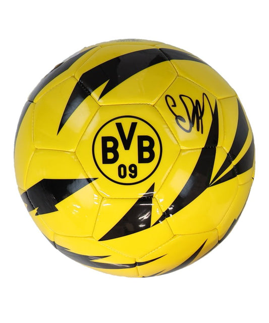 Erling Haaland Signed Borussia Dortmund Logo Soccer Ball (Beckett) Beckett Witnessed