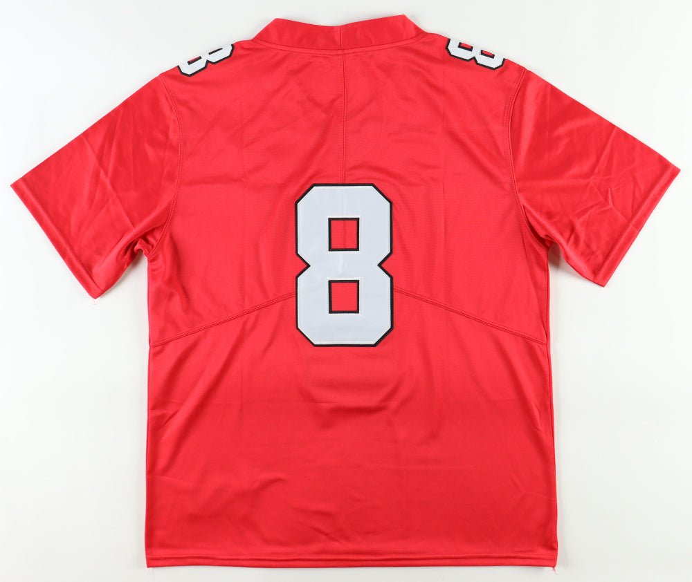 Jaleel McLaughlin Signed Jersey Inscribed "NCAA All-Time Rusher" & "8,166 Yards" (JSA) Youngstown State Penguins