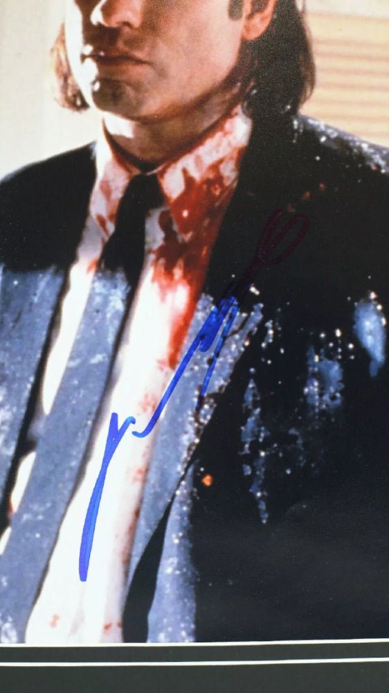 John Travolta Signed "Pulp Fiction" Custom Framed Photo Display (JSA)