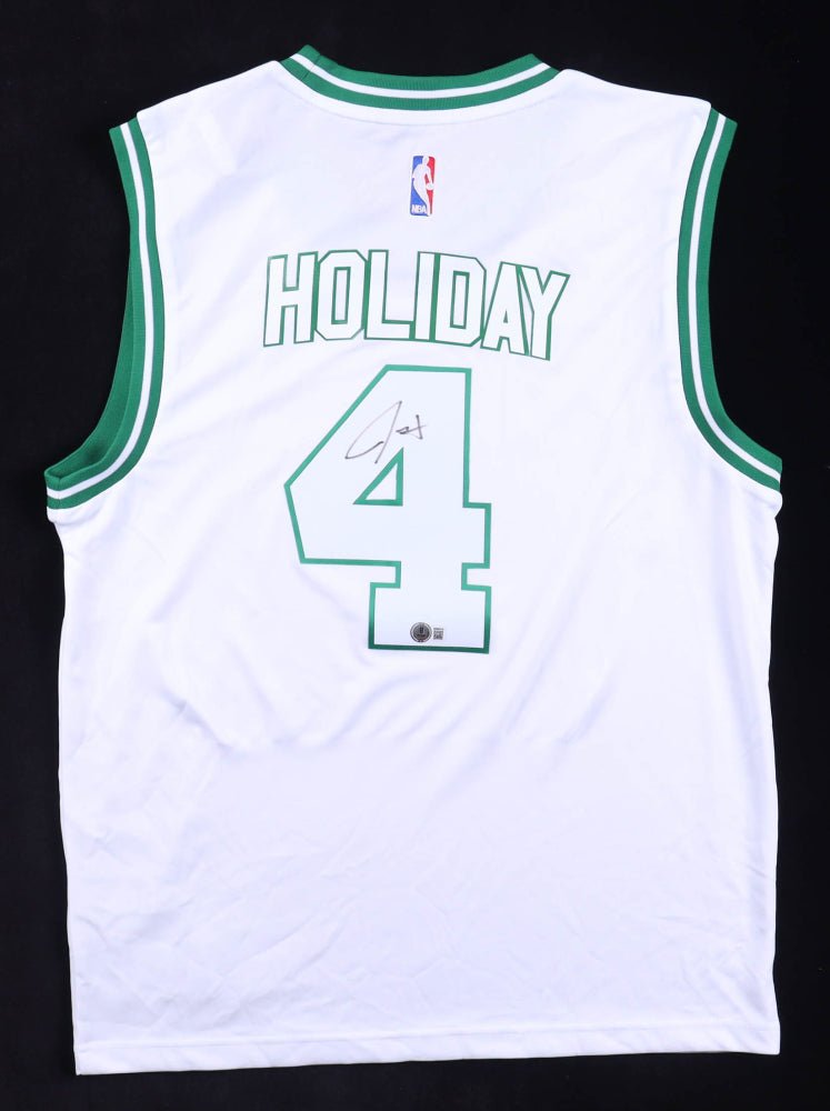 Jrue Holiday Signed Jersey (Beckett) Boston Celtics