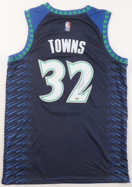 Karl-Anthony Towns Signed Jersey (PSA) Minnesota Timberwolves
