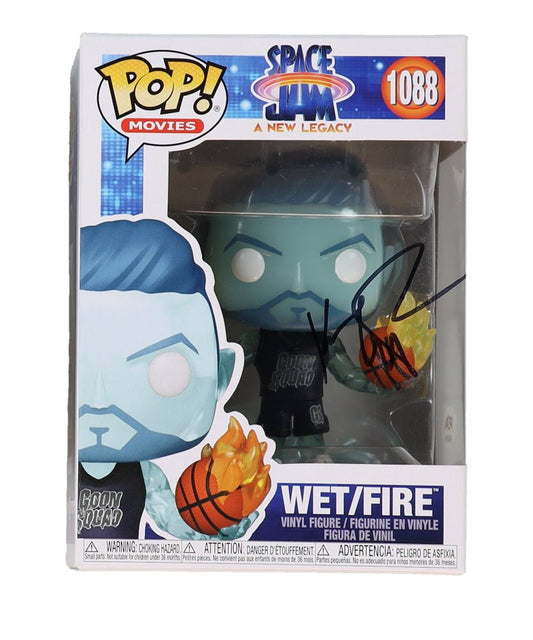 Klay Thompson Signed "Space Jam: A New Legacy" #1088 Wet / Fire Funko Pop! Vinyl Figure (PSA) Wet-Fire