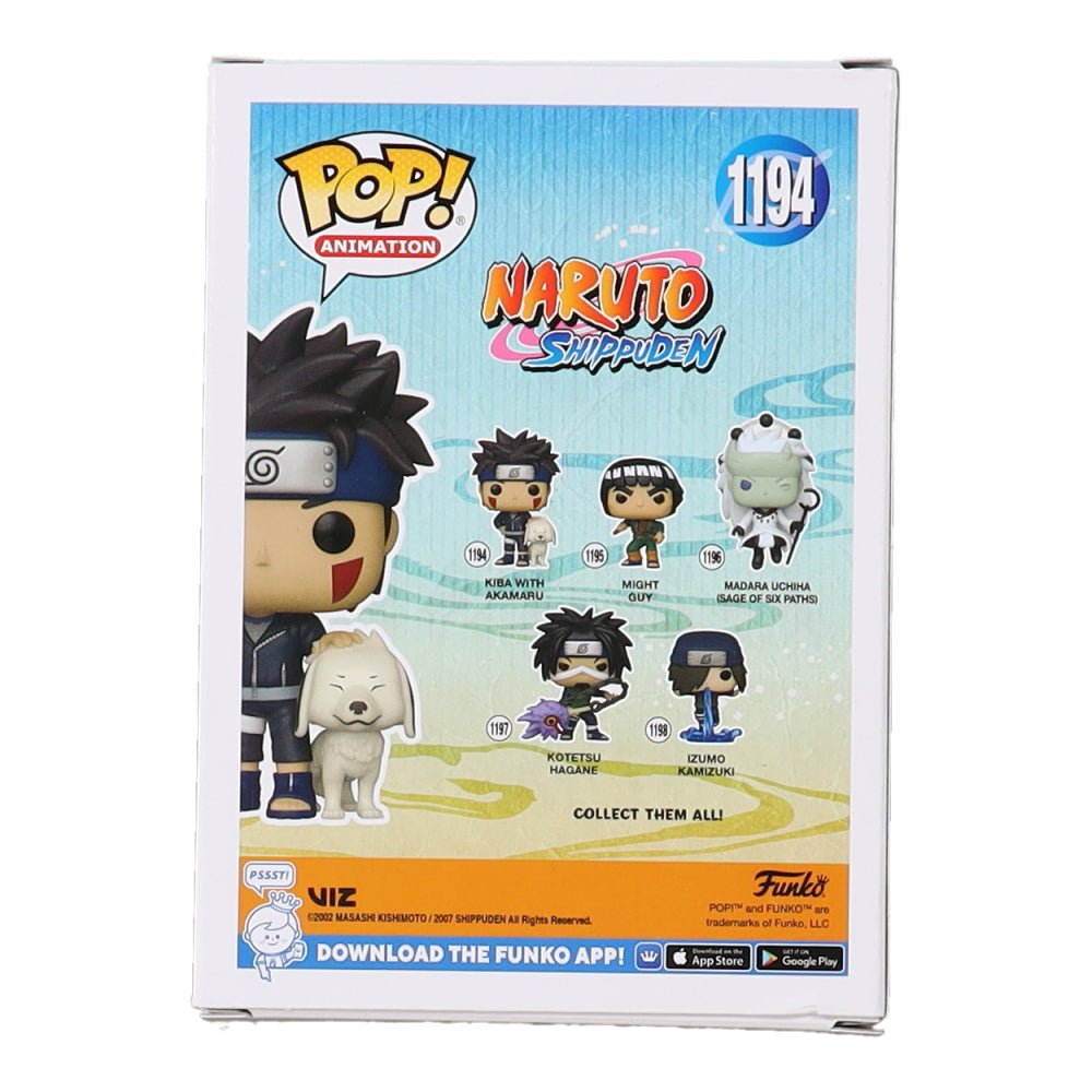 Kyle Hebert Signed "Naruto Shippuden" #1194 Kiba with Akamaru Funko Pop! Vinyl Figure (JSA)