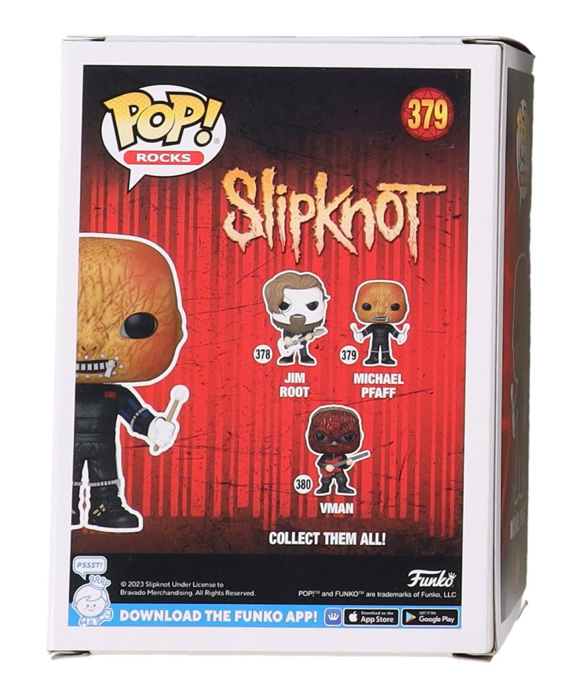 Michael Pfaff Signed "Slipknot" #379 Funko Pop! Vinyl Figure (Beckett)