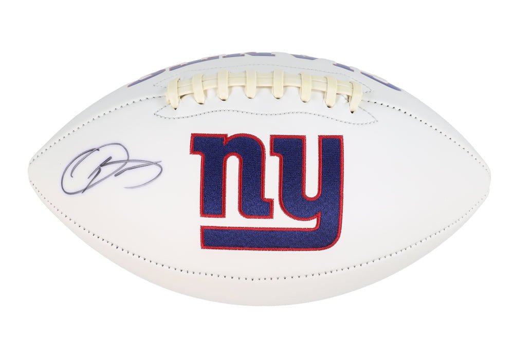 Odell Beckham Jr. Signed Giants Logo Football (JSA)