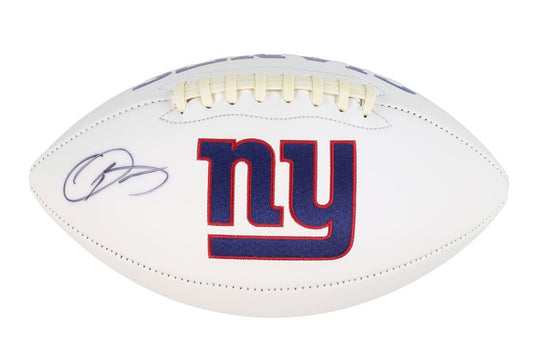 Odell Beckham Jr. Signed Giants Logo Football (JSA)