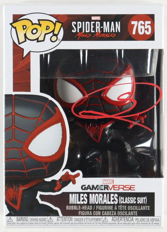 Shameik Moore Signed Spider-Man: Miles Morales #765 Gameverse Funko Pop! Vinyl Figure (PA)