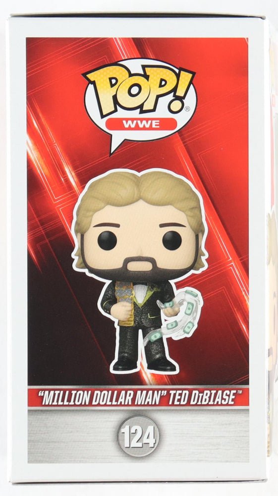 Ted DiBiase Signed "WWE" #124 "Million Dollar Man" Ted DiBiase Funko Pop! Vinyl Figure (JSA)