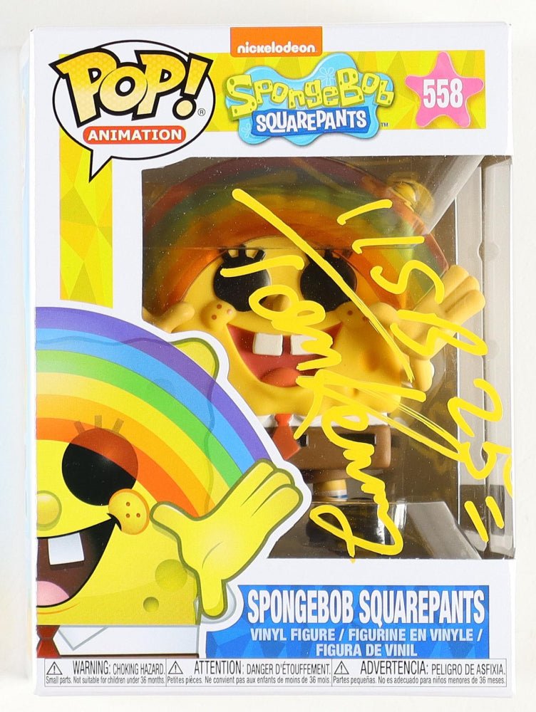 Tom Kenny Signed "Spongebob Squarepants" #558 Funko Pop! Inscribed "SB 25" (PA)