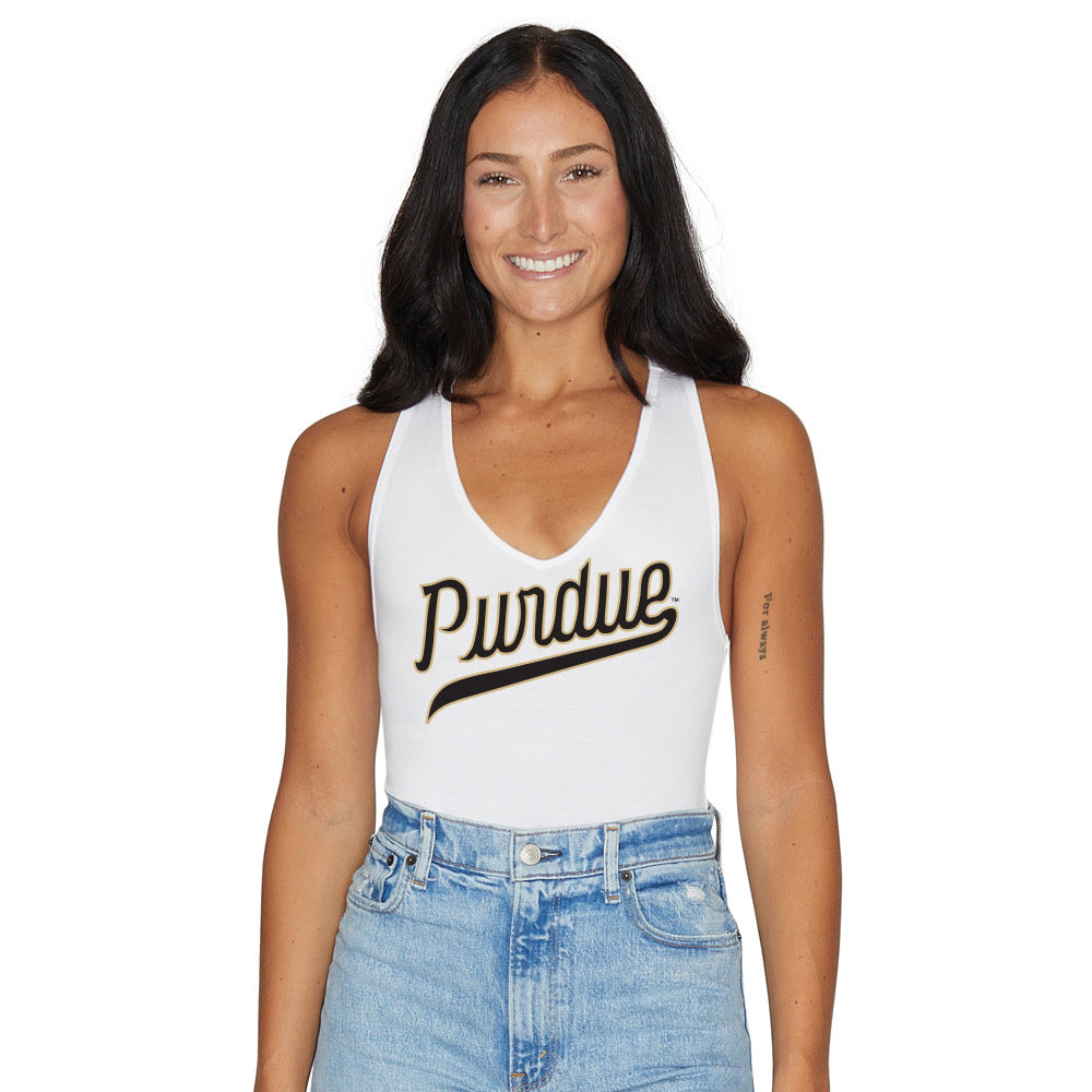 Purdue White Bodysuit