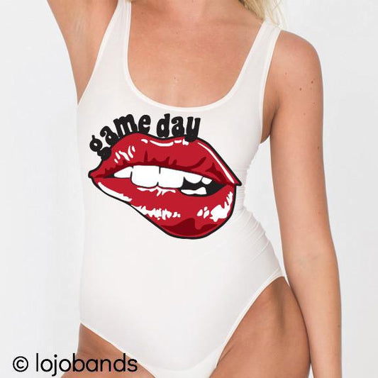 Red & Black Game Day Bodysuit