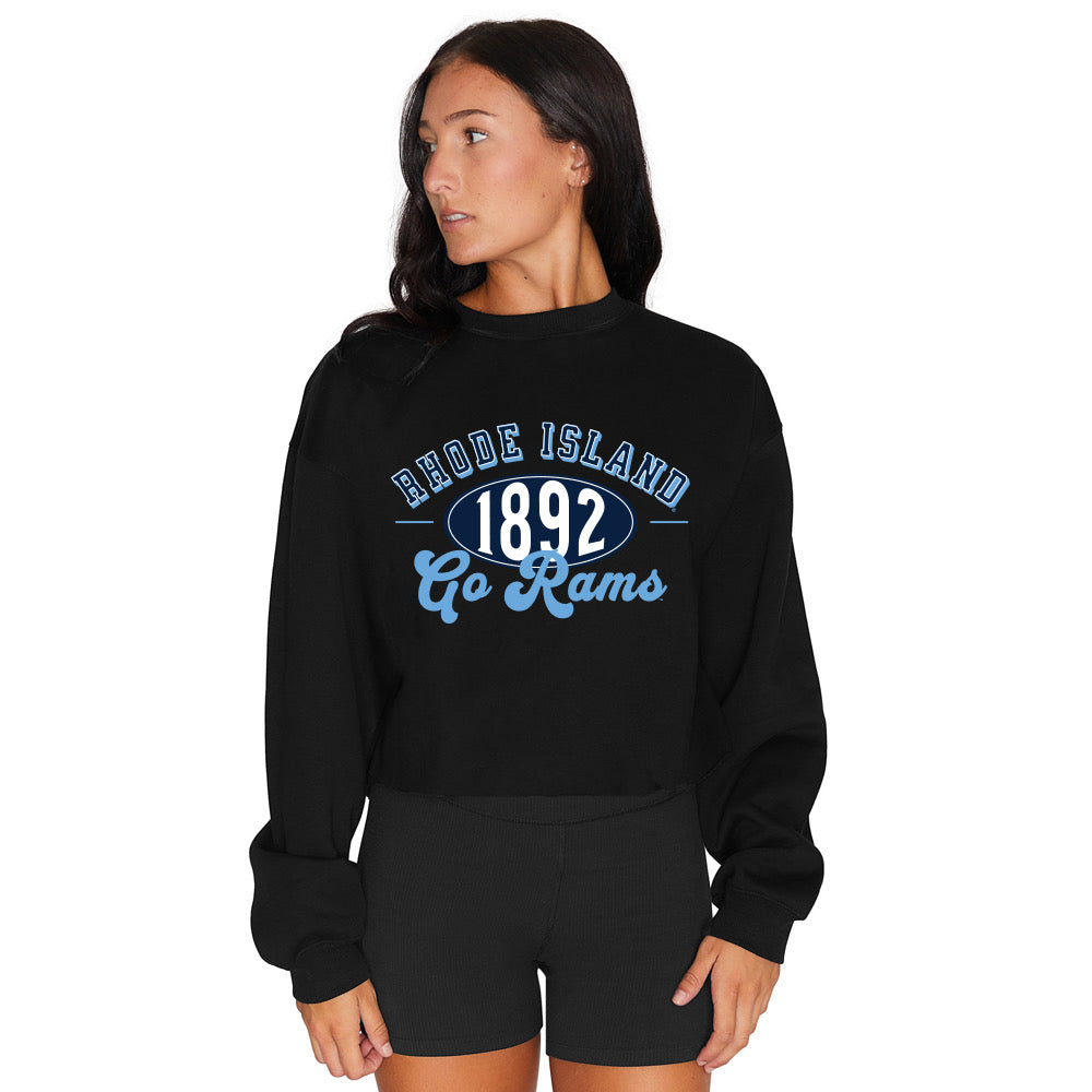 Rhode Island Rams 1892 Black Crewneck