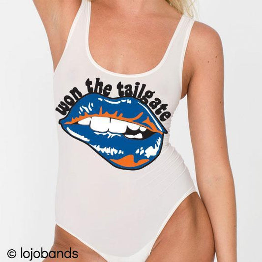 Royal Blue & Orange Won the Tailgate Bodysuit