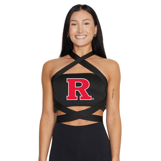 Rutgers Black Multi Way Bandeau Top