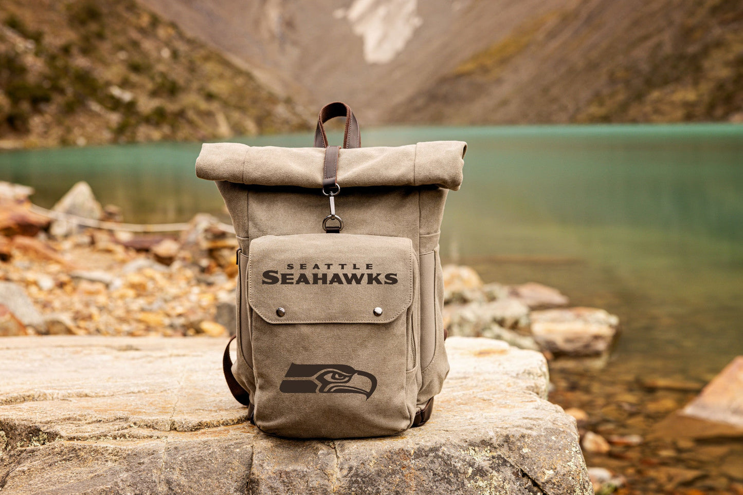 Seattle Seahawks - Carmel Roll Top Picnic Backpack Cooler