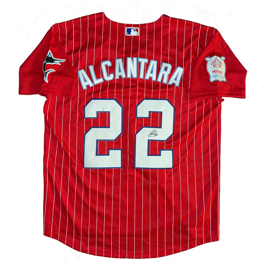 Sandy Alcantara Miami Marlins Sugar Kings Autographed Jersey COA