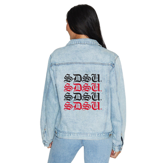 San Diego State Aztecs Gothic Denim Jacket