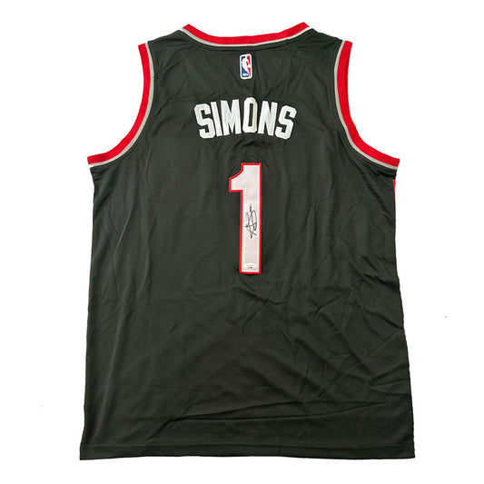 Anfernee Simons Autographed Potland Trail Blazers Jersey JSA COA