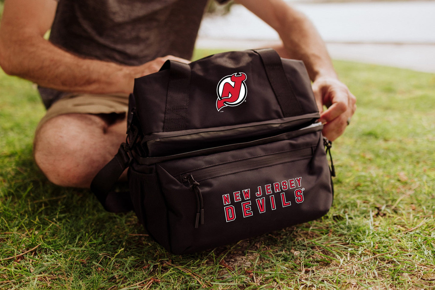 New Jersey Devils - Tarana Recycled Lunch Bag Cooler with Utensils