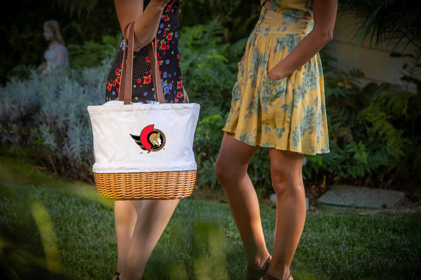 Ottawa Senators - Coronado Canvas and Willow Basket Tote