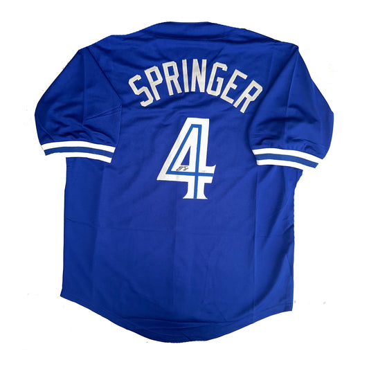 George Springer Autographed Toronto Blue Jays Pro Style Jersey JSA COA