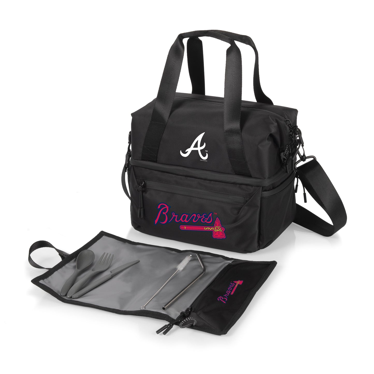Atlanta Braves - Tarana Recycled Lunch Bag Cooler with Utensils