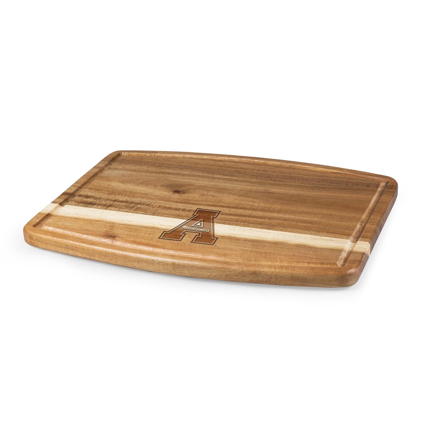 App State Mountaineers - Ovale Acacia Cutting Board