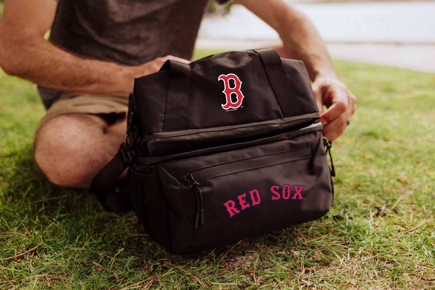 Boston Red Sox - Tarana Recycled Lunch Bag Cooler with Utensils