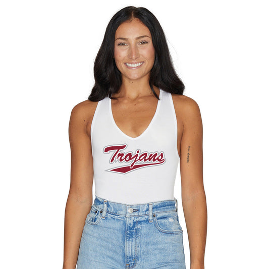 Troy University White Bodysuit