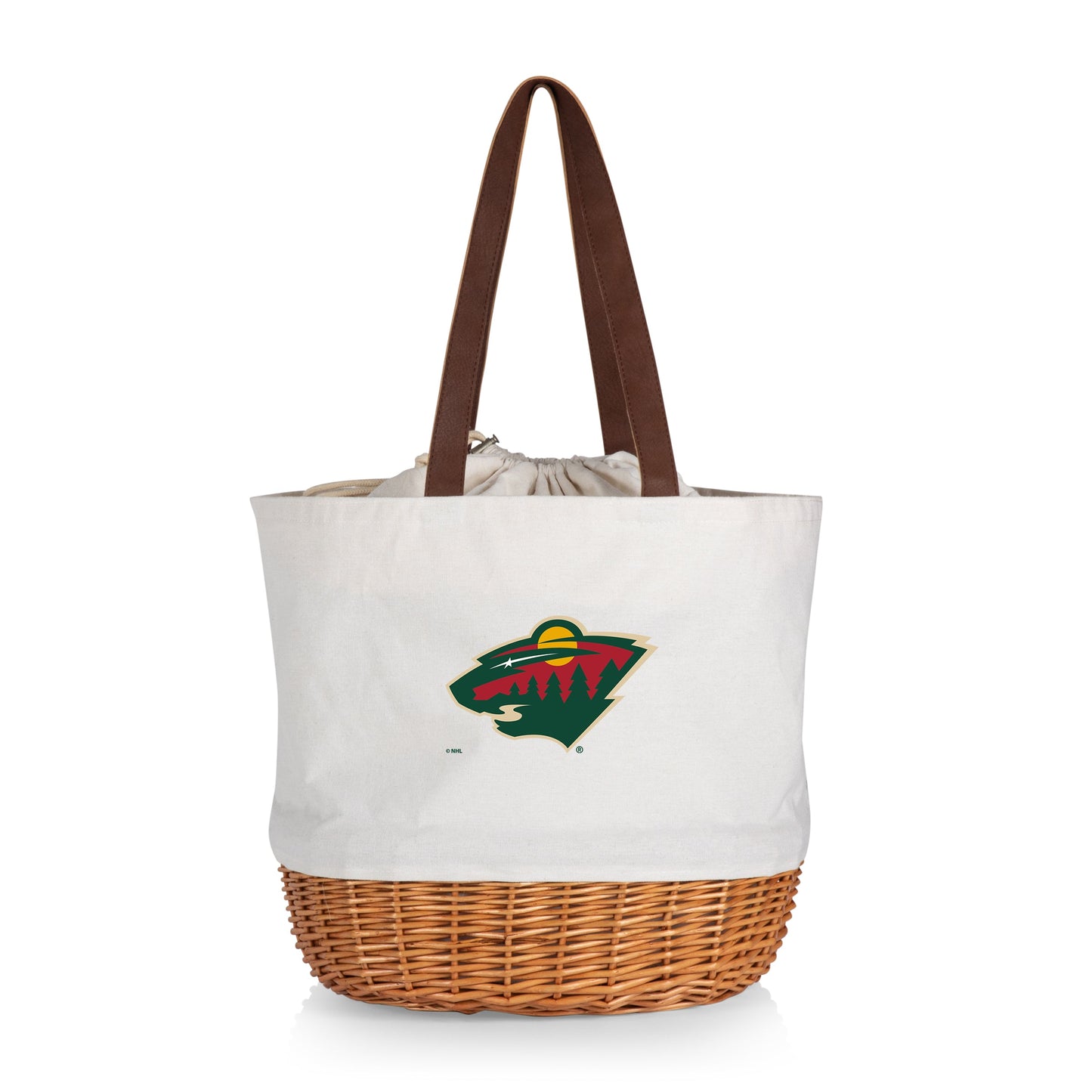 Minnesota Wild - Coronado Canvas and Willow Basket Tote