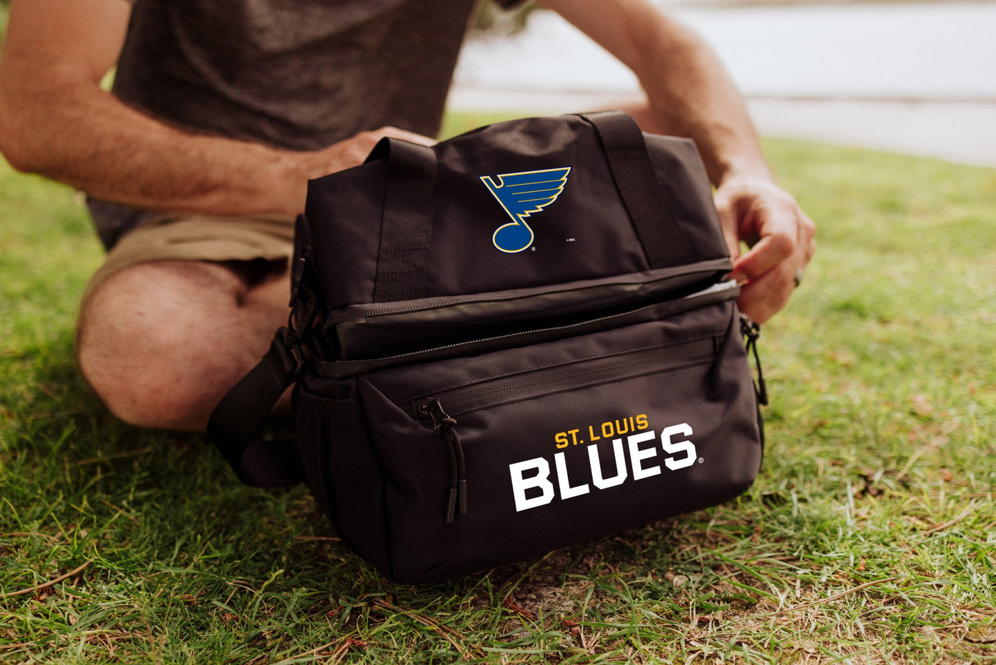 St Louis Blues - Tarana Recycled Lunch Bag Cooler with Utensils