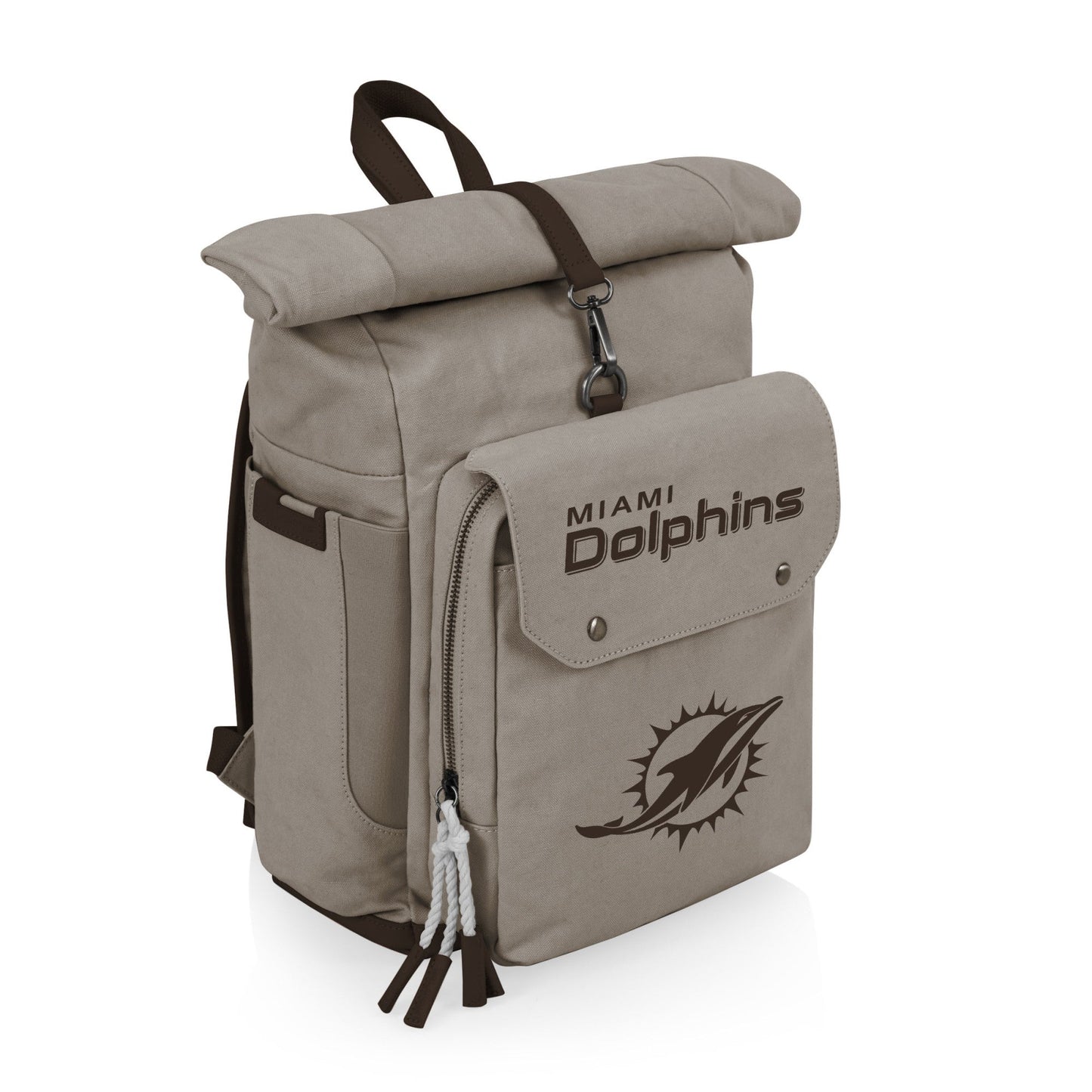 Miami Dolphins - Carmel Roll Top Picnic Backpack Cooler
