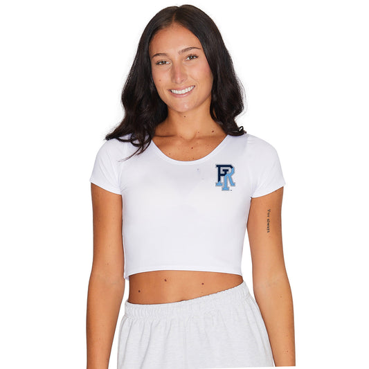 Rhode Island Rams White Babydoll Tee