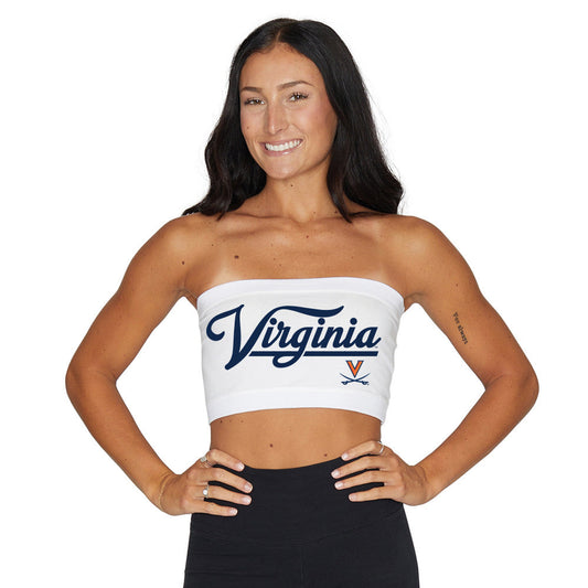 Virginia Cavaliers White Bandeau Top