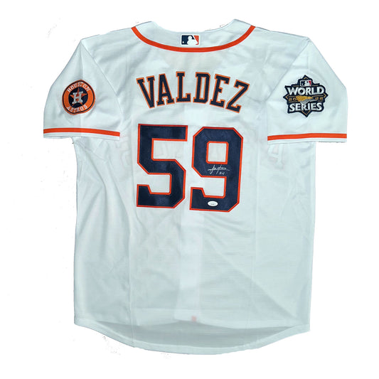 Framber Valdez Autographed Houston Astros Jersey JSA COA World Series Champs!