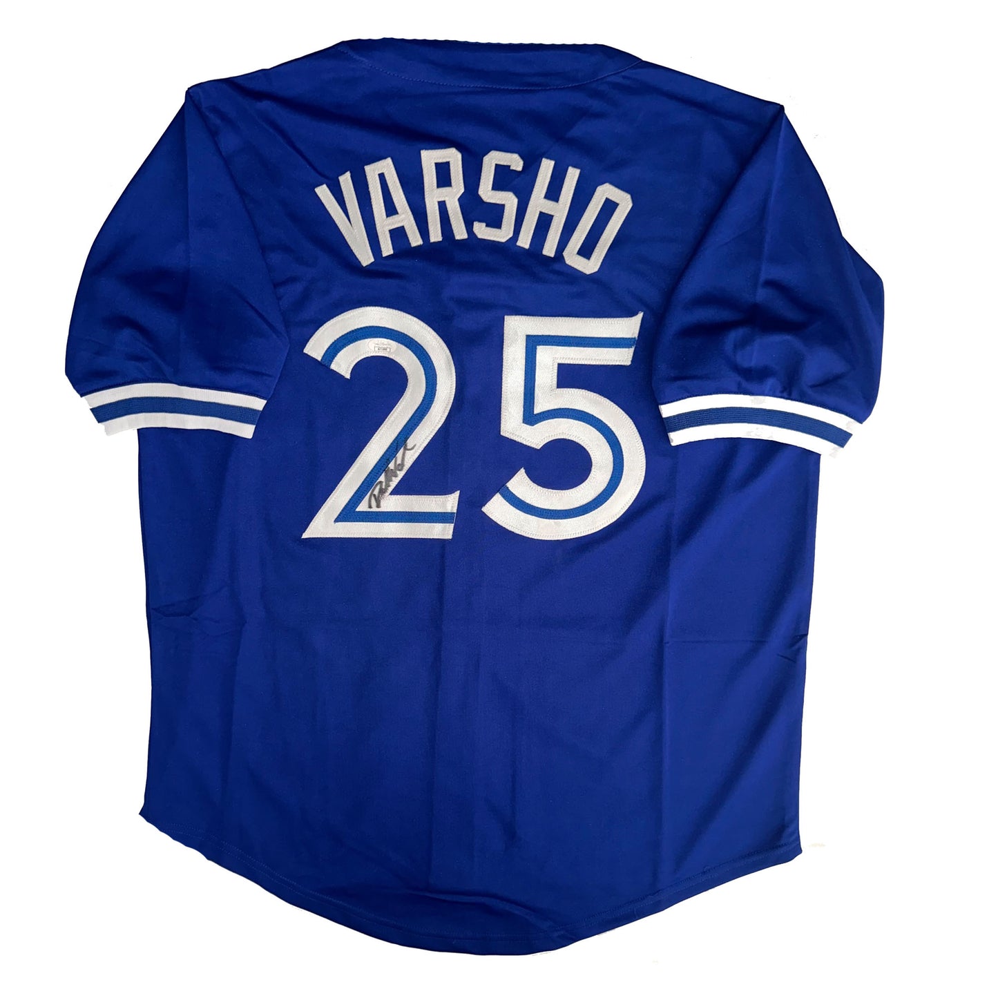 Daulton Varsho Autographed Toronto Blue Jays Pro Style Jersey JSA COA