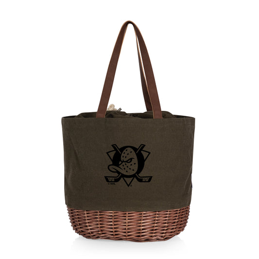 Anaheim Ducks - Coronado Canvas and Willow Basket Tote