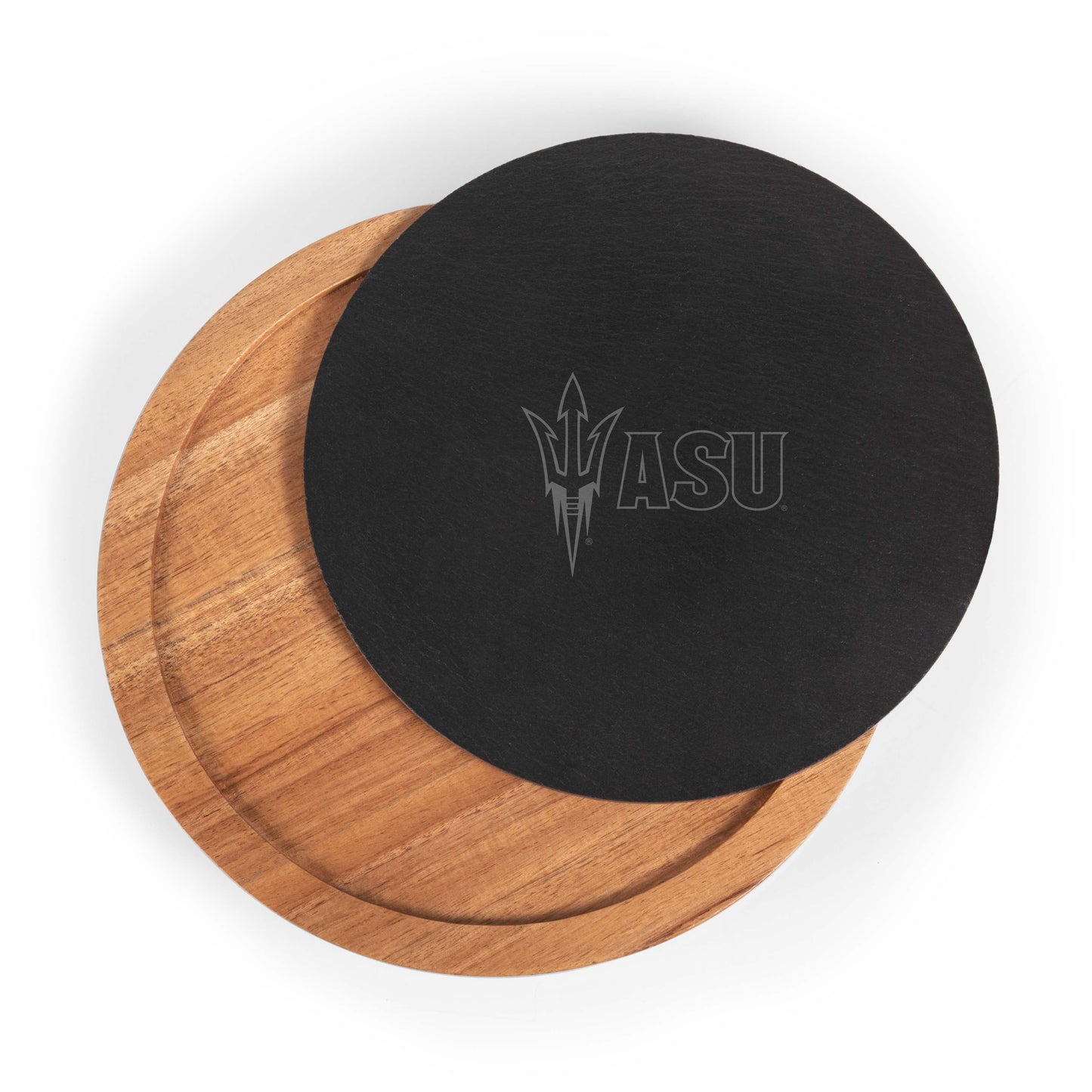 Arizona State Sun Devils - Insignia Acacia and Slate Serving Board with Cheese Tools