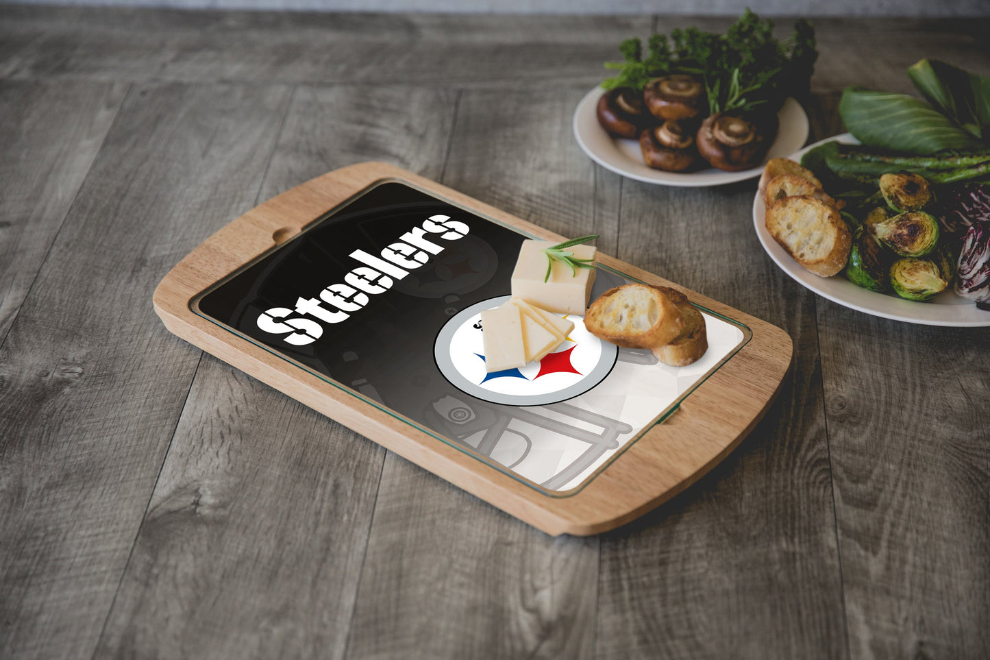 Pittsburgh Steelers - Billboard Glass Top Serving Tray